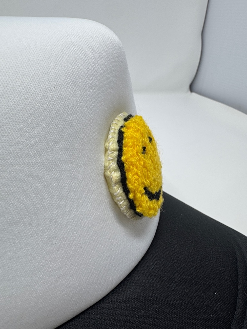 3D Smiley Face Buffalo Plaid Trucker Hat SnapBack - Picture 7 of 7